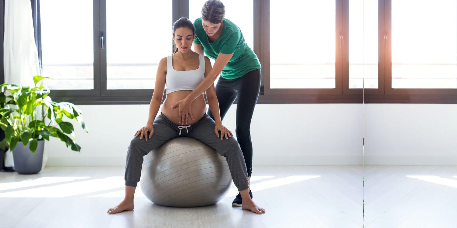 Pilates embarazadas fondo